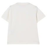 Elisabetta Franchi T-Shirt Girocollo Tinta Unita con Logo per Bambina EFTS231XX PANNA ELISABETTA FRANCHI 