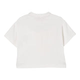 Elisabetta Franchi T-Shirt Girocollo Tinta Unita con Logo per Bambina EFTS232XX PANNA ELISABETTA FRANCHI 