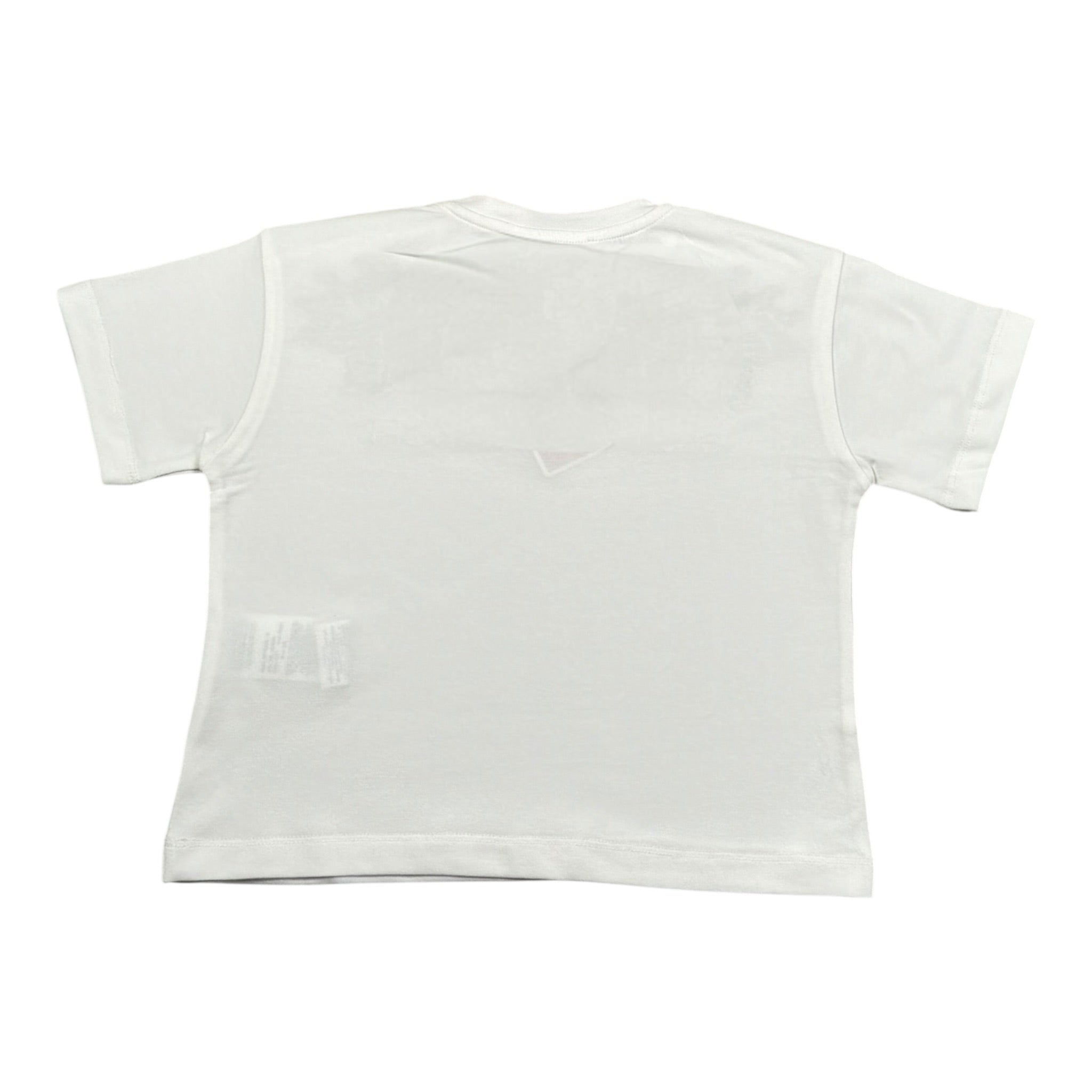 Elisabetta Franchi T-Shirt Girocollo Tinta Unita con Logo per Bambina EFTS236XX BIANCO ELISABETTA FRANCHI 