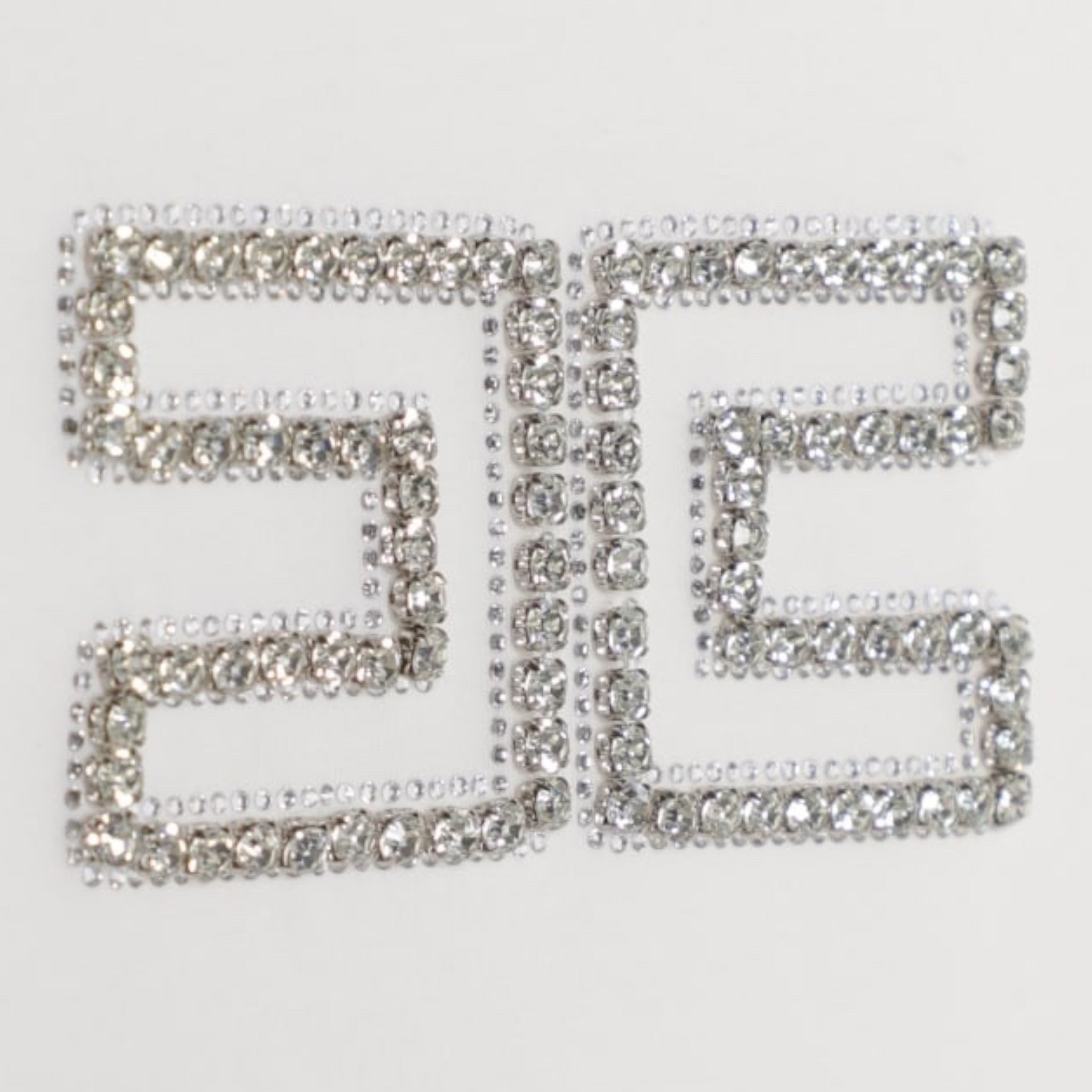 Elisabetta Franchi T-Shirt Girocollo Tinta Unita con Applicazioni Brillantini per Bambina EFTS239 BIANCO ELISABETTA FRANCHI 