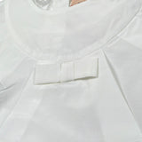 Elisabetta Franchi Abito Tinta Unita con Rouches per Neonata EGAB198X BIANCO ELISABETTA FRANCHI 