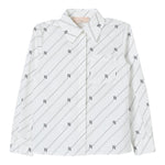 Elisabetta Franchi Camicia Manica Lunga Tinta Unita con Logo per Bambina EGCA035 BIANCO ELISABETTA FRANCHI 