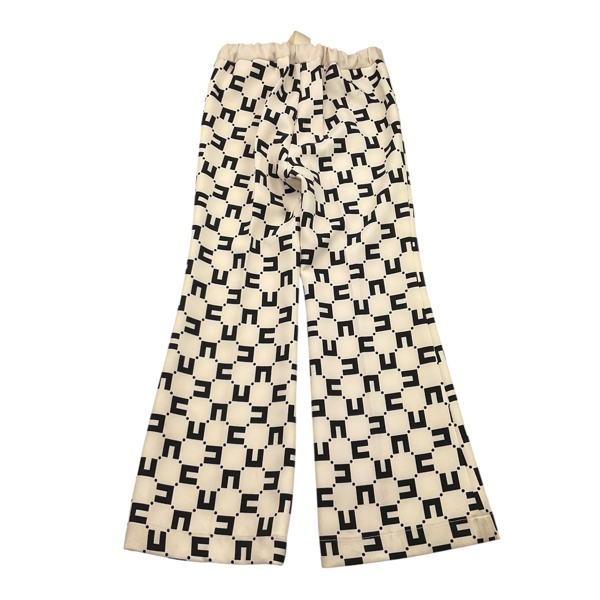Elisabetta Franchi Pantalone Tinta Unita Logato Bicolore per Bambina EGPA060 PANNA ELISABETTA FRANCHI 