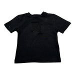 Elisabetta Franchi T-Shirt Girocollo Tinta Unita con Stampa per Neonata EGTS082 NERO ELISABETTA FRANCHI 