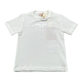Elisabetta Franchi T-Shirt Girocollo Tinta Unita con Stampa per Bambina EGTS091 BIANCO ELISABETTA FRANCHI 