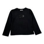 Elisabetta Franchi Shirt Girocollo Tinta Unita con Stampa per Neonata EGTS50 NERO ELISABETTA FRANCHI 