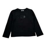 Elisabetta Franchi Shirt Girocollo Tinta Unita con Stampa per Neonata EGTS50 NERO ELISABETTA FRANCHI 