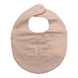 Elisabetta Franchi Bavetta Tinta Unita Logata per Neonata ENBA045 ROSA ELISABETTA FRANCHI 