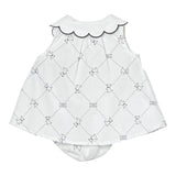 Elisabetta Franchi Completo 2 Pezzi Camicia-Coulotte Tubta Unita con Stampa per Neonata ENCD096X BIANCO ELISABETTA FRANCHI 