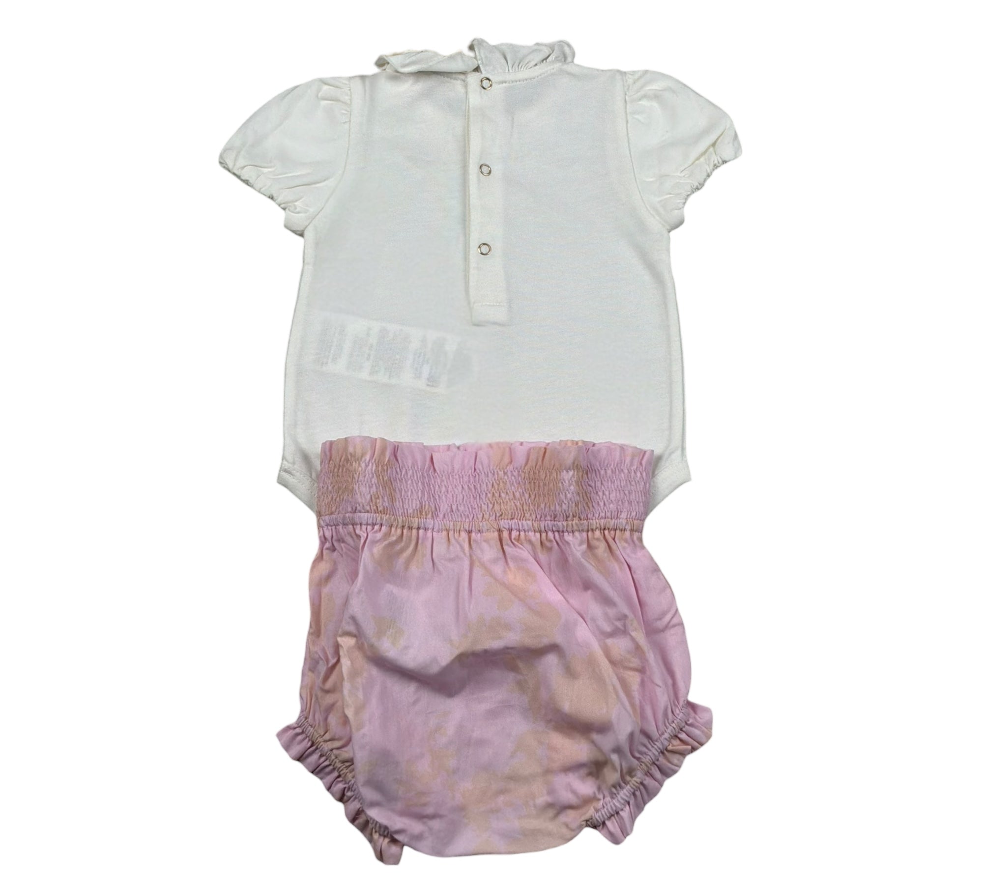 Elisabetta Franchi Completo 2 Pezzi Body-Culotte Bicolore per Neonata ENCD099 BIANCO/ROSA ELISABETTA FRANCHI 