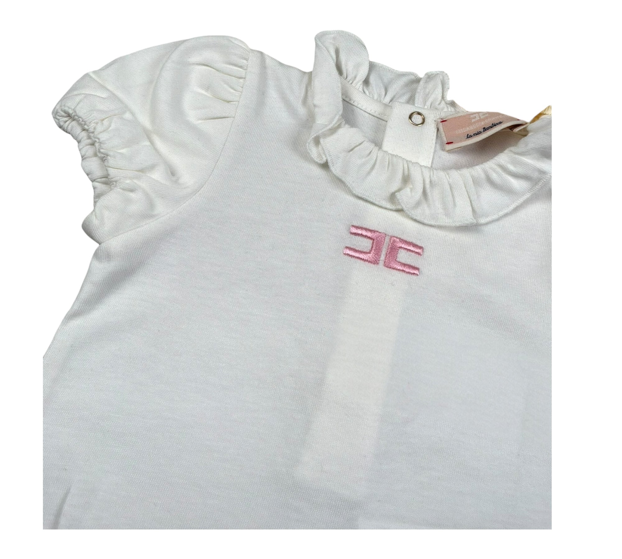 Elisabetta Franchi Completo 2 Pezzi Body-Culotte Bicolore per Neonata ENCD099 BIANCO/ROSA ELISABETTA FRANCHI 