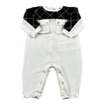 Elisabetta Franchi Tutina Bicolore con Taschini per Neonata ENTU097 BIANCO/NERO ELISABETTA FRANCHI 