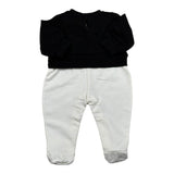 Elisabetta Franchi Tutina Biclore con Stampa per Neonata ENTU107 BIANCO/NERO ELISABETTA FRANCHI 