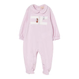Elisabetta Franchi Tutina Manica Lunga Tinta Unita con Ricami per Neonata ENTU131 ROSA ELISABETTA FRANCHI 