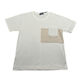 Emanuel Pris T-Shirt Girocollo Tinta Unita con Profili In Contrasto per Bambino ETS3141R PANNA EMANUEL PRIS 