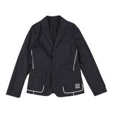 Emporio Armani Giacca Tinta Unita con Profili In Contrasto per Bambino 3L4GJ5 BLU EMPORIO ARMANI 