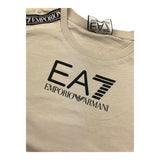 Emporio Armani T-Shirt Girocollo Tinta Unita con Logo per Bambino 6RBT57 BEIGE EMPORIO ARMANI 