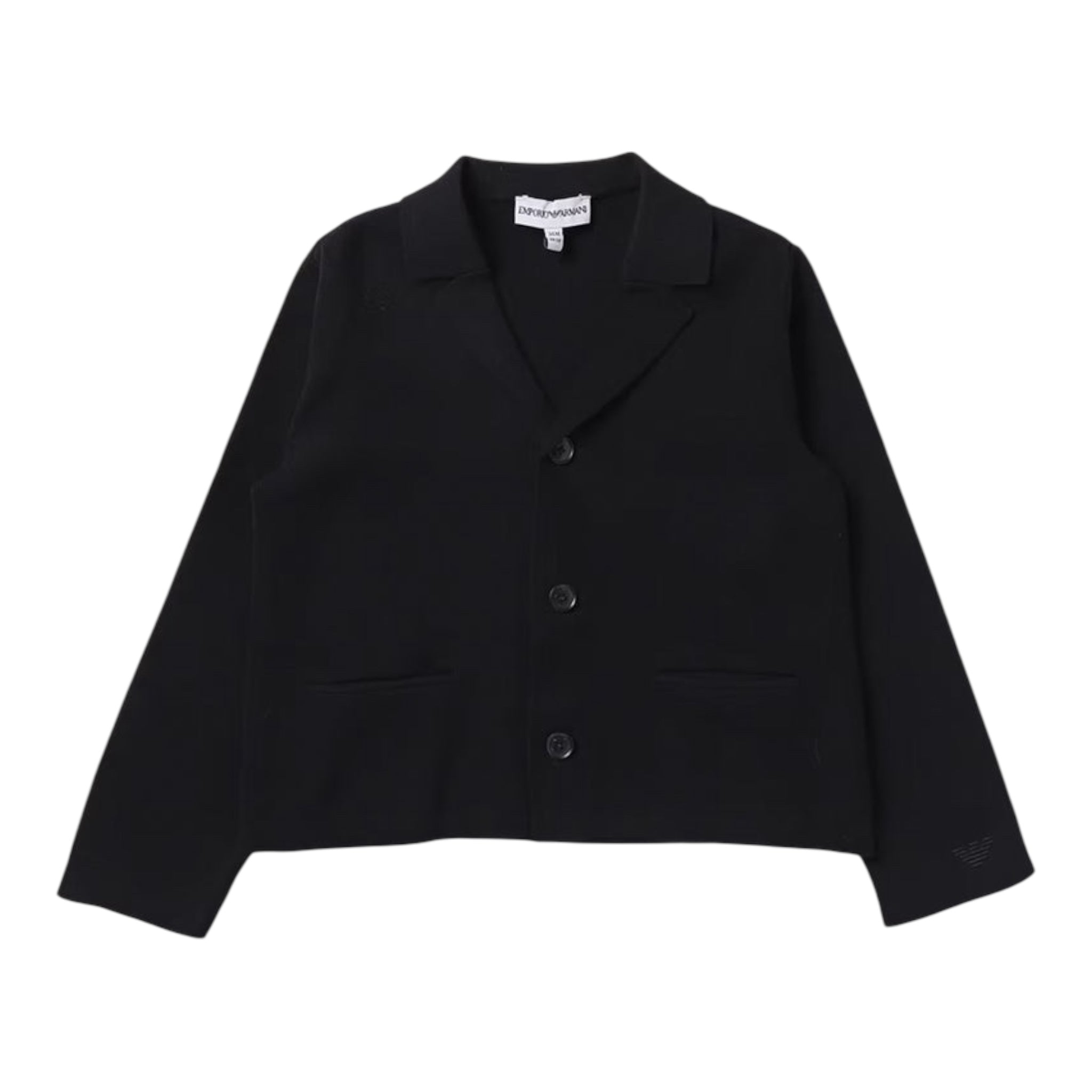Emporio Armani Giacca Tinta Unita con Bottoni per Bambino 6RHG50 NERO EMPORIO ARMANI 