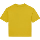 Emporio Armani T-Shirt Girocollo Tinta Unita con Logo per Bambino 7B000054 SENAPE EMPORIO ARMANI 