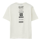 Emporio Armani Completo 2 Pezzi T-Shirt-Bermuda Bicolore per Bambino 7B000068 PANNA/NERO EMPORIO ARMANI 