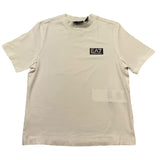 Emporio Armani T-Shirt Girocollo Tinta Unita con Logo per Bambino 7B000093 BIANCO EMPORIO ARMANI 