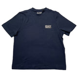 Emporio Armani T-Shirt Girocollo Tinta Unita con Logo per Bambino 7B000093 NERO EMPORIO ARMANI 