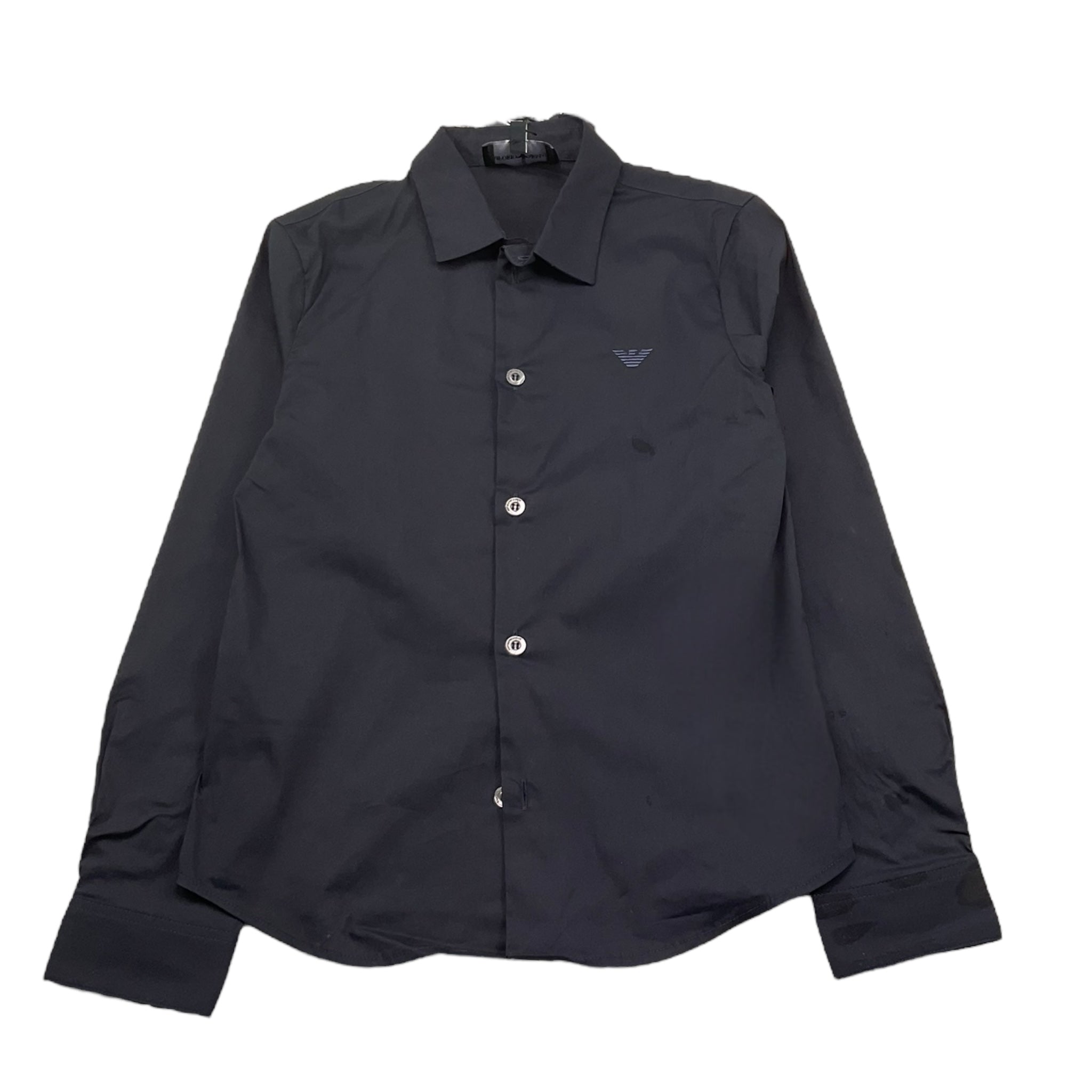 Emporio Armani Camicia Manica Lunga Tinta Unita per Bambino 8N4C09 BLU EMPORIO ARMANI 