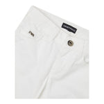 Emporio Armani Pantalone Tinta Unita con Logo per Bambino 8N4J066 BIANCO EMPORIO ARMANI 