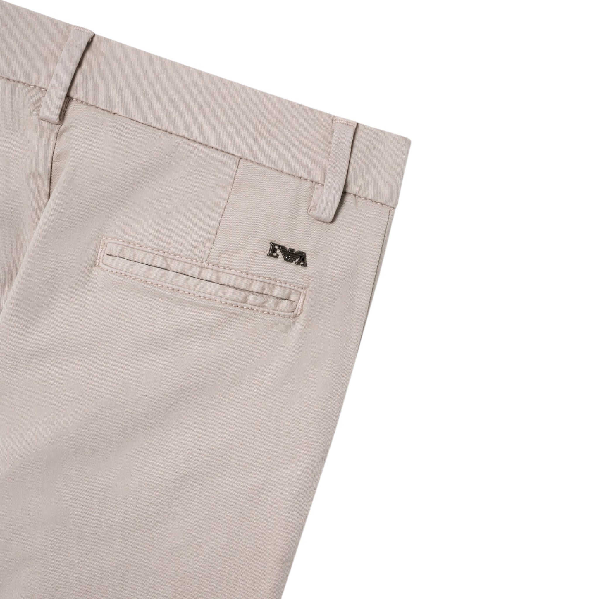 Emporio Armani Pantalone Tinta Unita con Tasche Americane per Bambino 8N4P60XX SABBIA EMPORIO ARMANI 