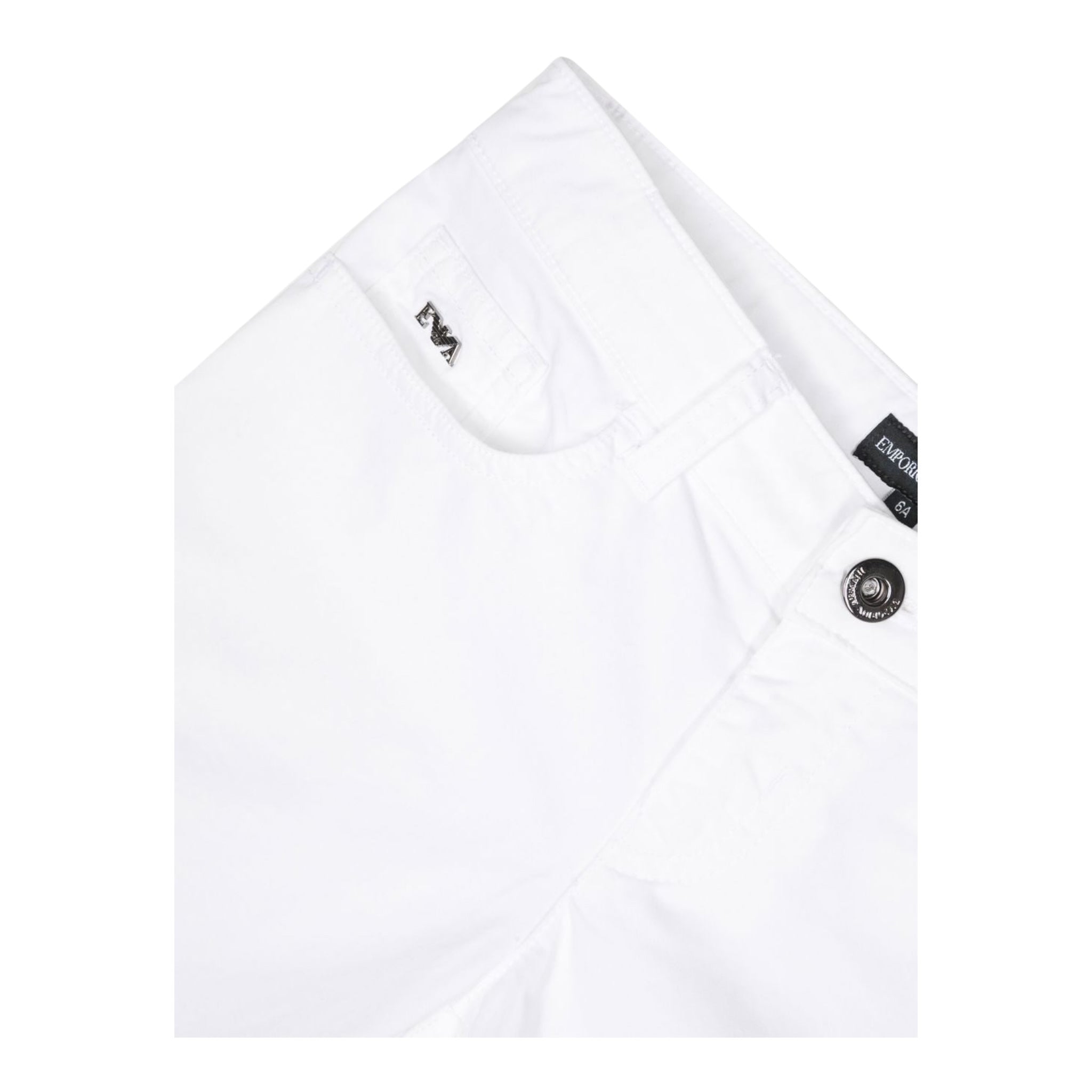 Emporio Armani Bermuda Tinta Unita con 5 Tasche per Bambino 8N4S01X BIANCO EMPORIO ARMANI 