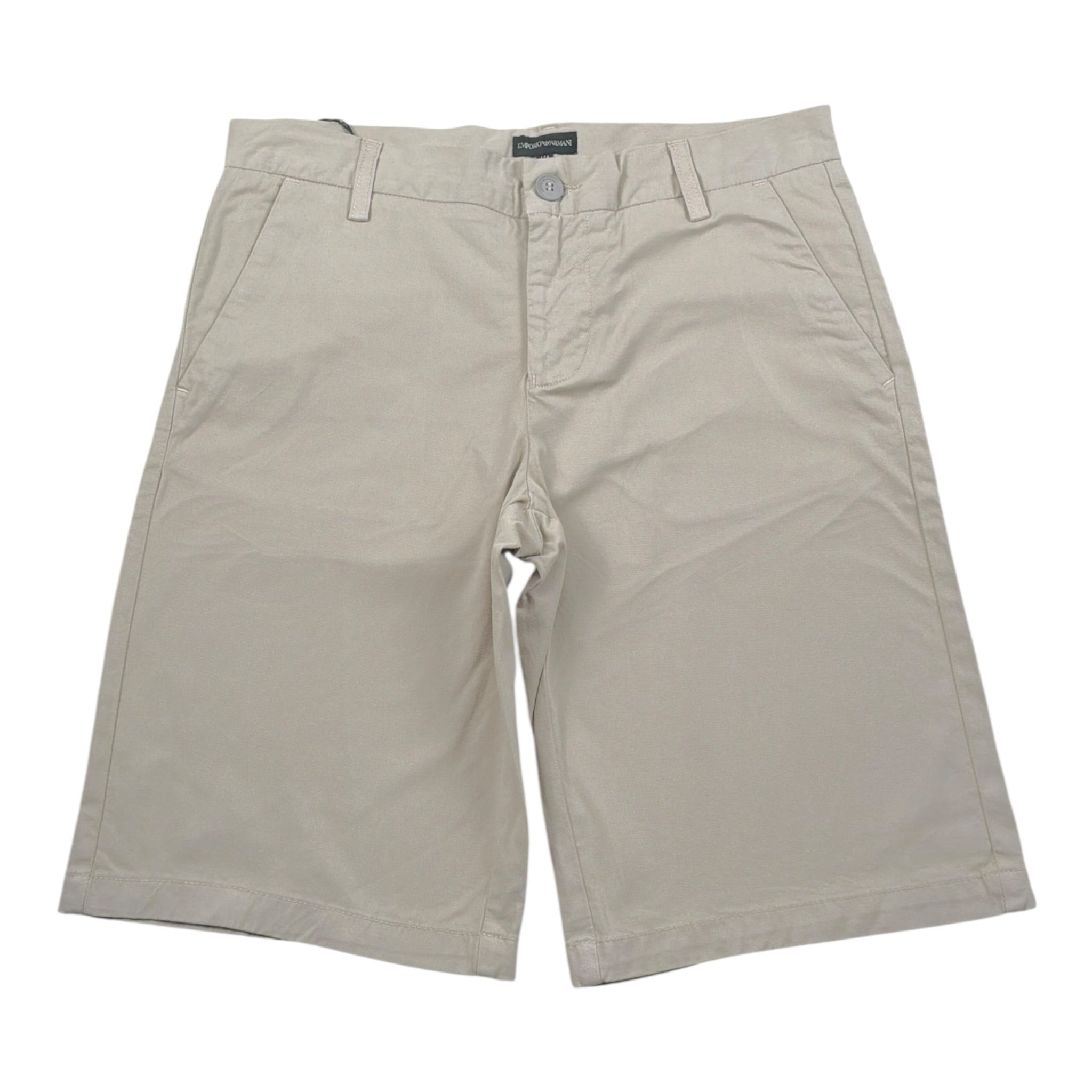 Emporio Armani Bermuda tinta unita con Girovita Regolabile Beige per Bambino 8N4S60X BEIGE EMPORIO ARMANI 