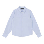 Emporio Armani Camicia Tinta Unita Manica Lunga per Bambino EB000062 AZZURRO EMPORIO ARMANI 