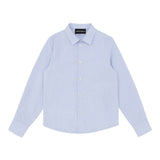 Emporio Armani Camicia Tinta Unita Manica Lunga per Bambino EB000062 AZZURRO EMPORIO ARMANI 