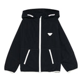 Emporio Armani Giubbino Tinta Unita con Cappuccio per Bambino EB000097 BLU EMPORIO ARMANI 