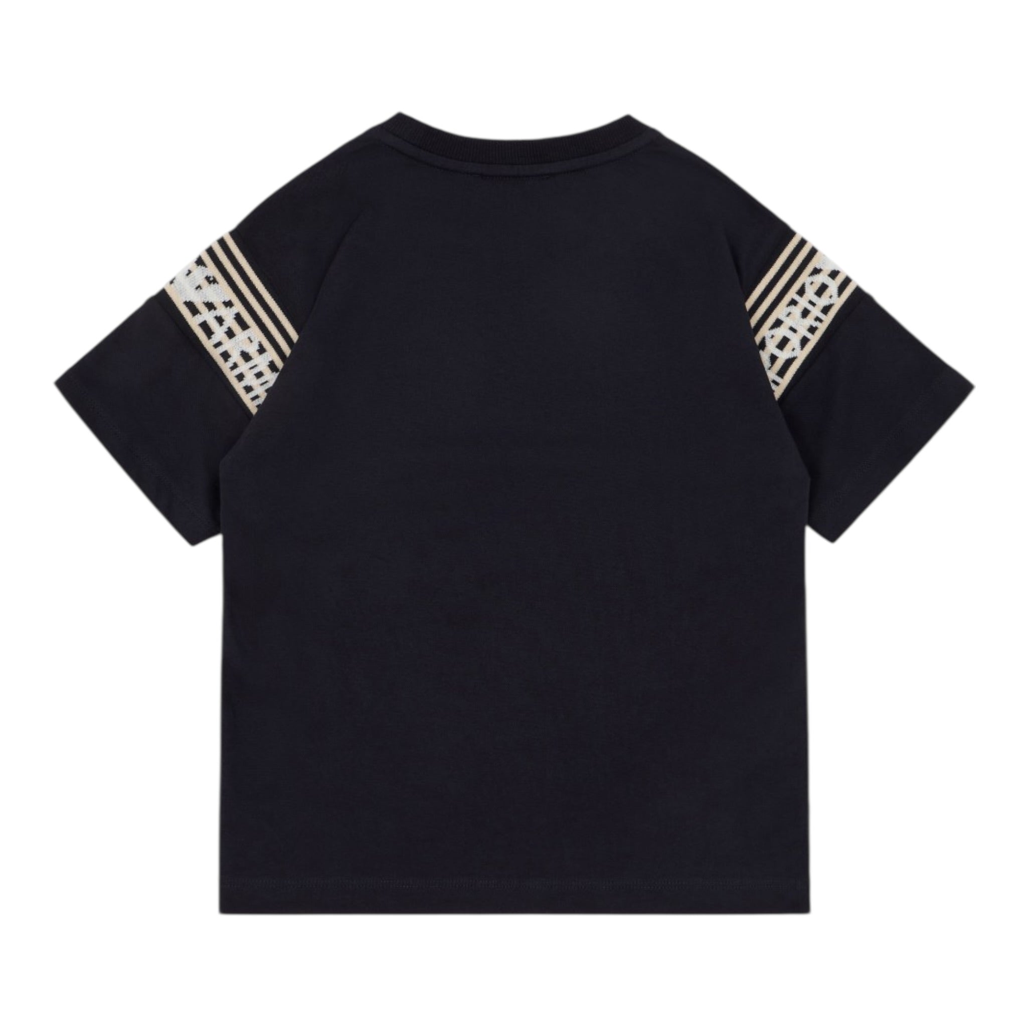 Emporio Armani T-Shirt Girocollo Tinta Unita con Logo per Bambino EB000121X BLU EMPORIO ARMANI 
