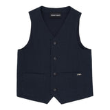 Emporio Armani Gilet Tinta Unita per Bambino EB000124 BLU EMPORIO ARMANI 