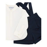 Emporio Armani Completo 2 Pezzi Camicia-Bermuda Bicolore per Neonato EB000178 BIANCO/BLU EMPORIO ARMANI 