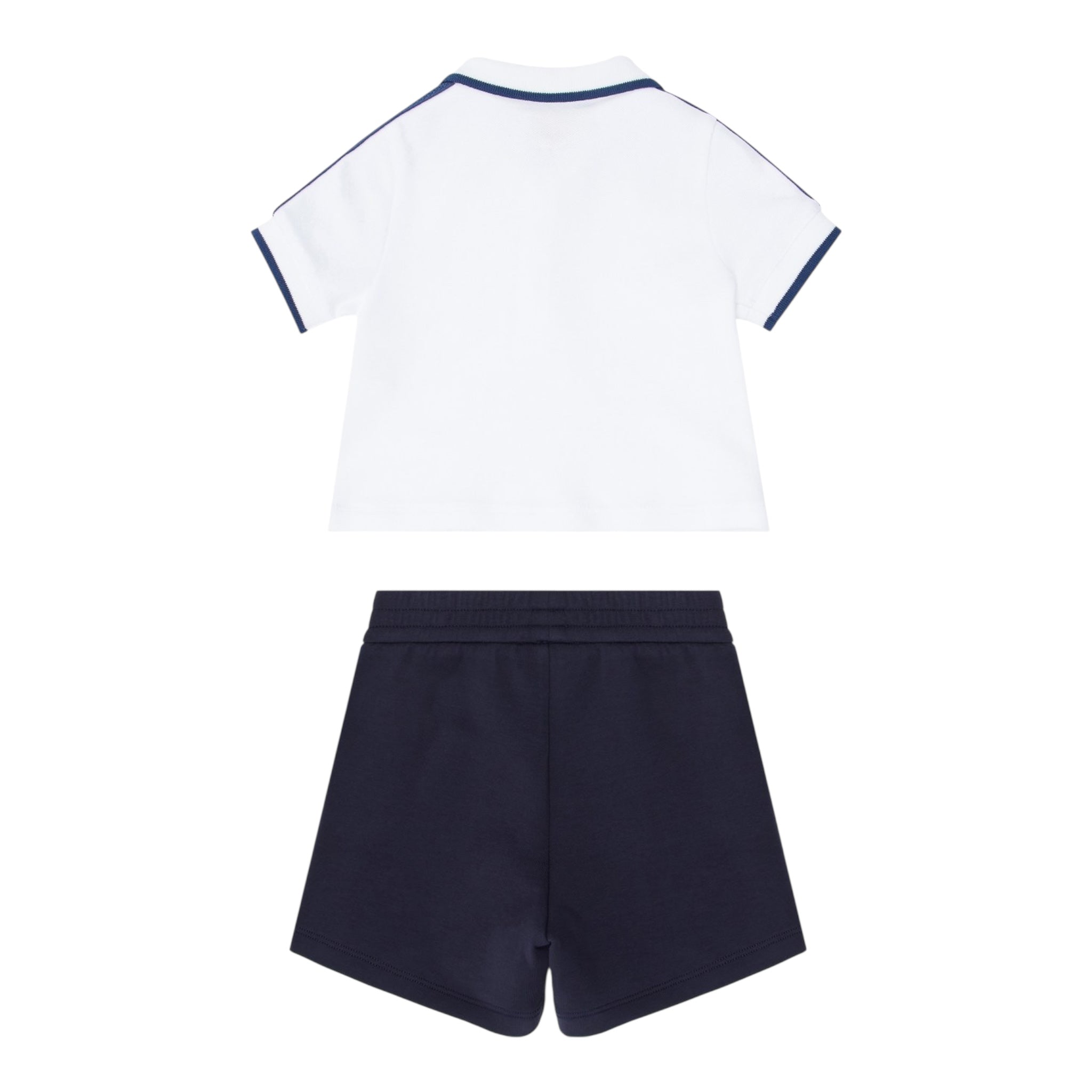 Emporio Armani Completo 2 Pezzi Polo-Bemuda per Neonato EB000389 BIANCO/BLU EMPORIO ARMANI 