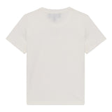 Emporio Armani T-Shirt Girocollo Tinta Unita con Stampa per Neonato EB000419 PANNA EMPORIO ARMANI 
