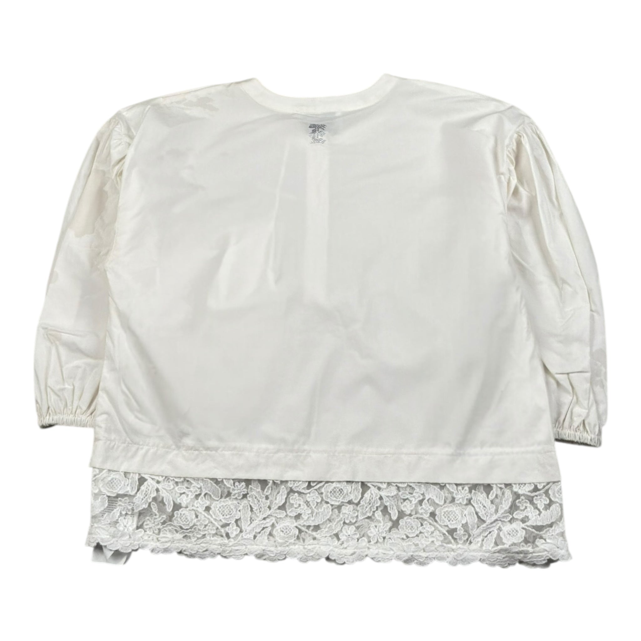 Ermanno Scervino Camicia Manica Lunga Tinta Unita con Ricami per Bambina SFCA029 BIANCO ERMANNO SCERVINO 