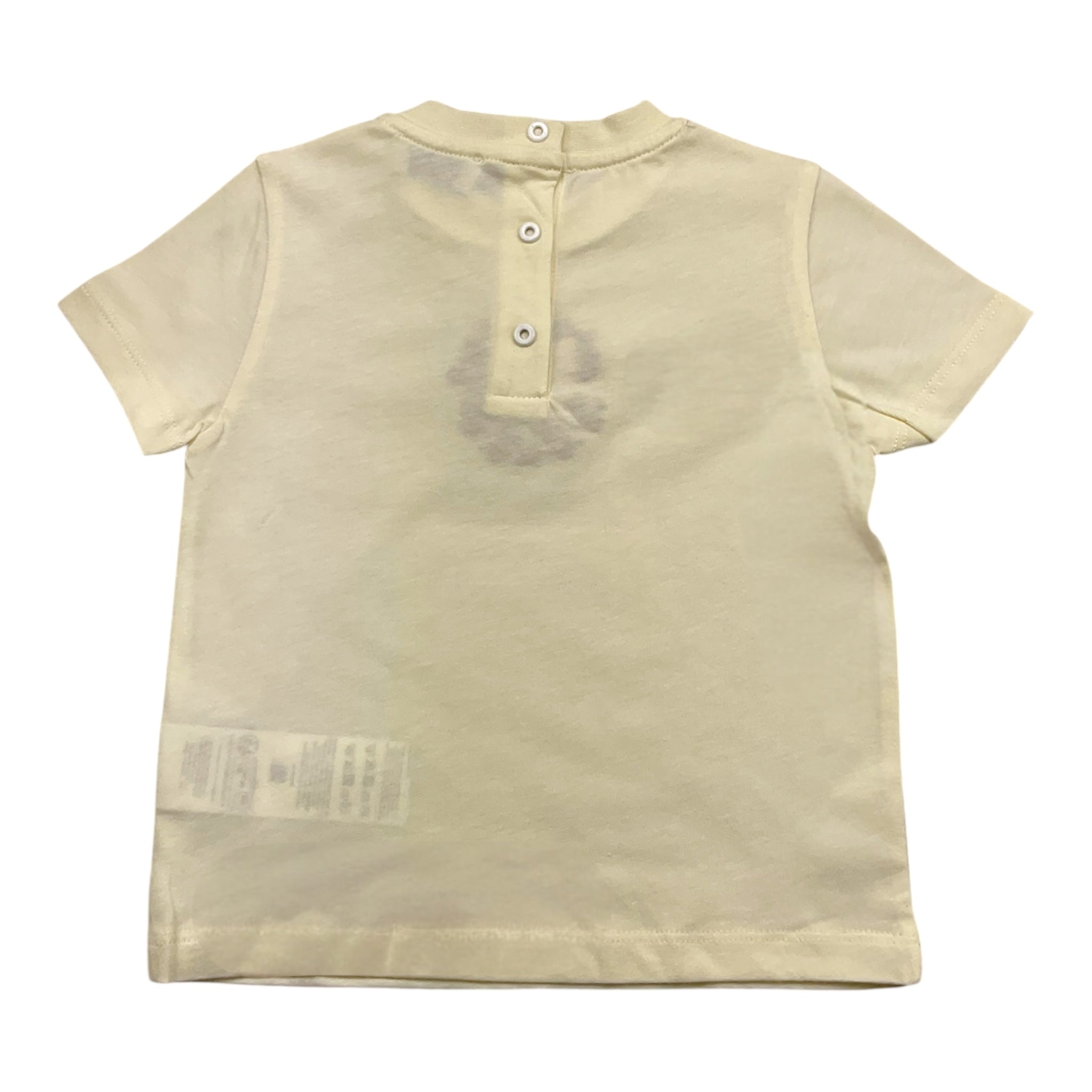Etro T-Shirt Girocollo Tinta Unita con Stampa per Neonata GU8011 PANNA ETRO 