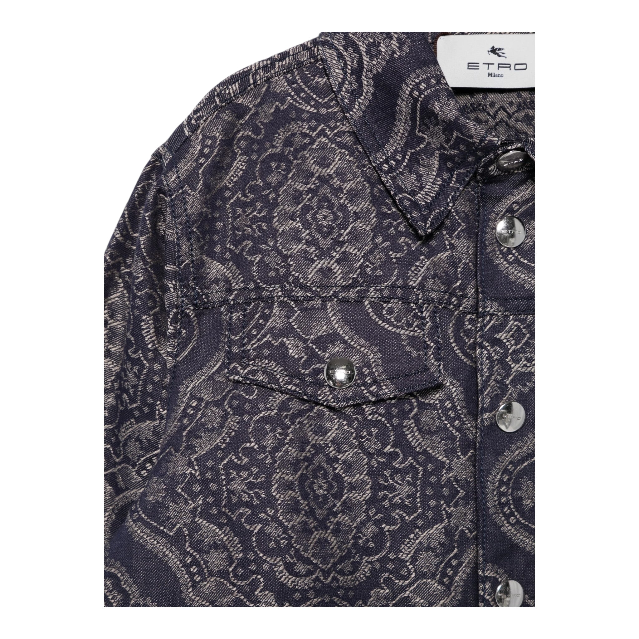 Etro Giacca Manica Lunga Stampa Fantasia per Bambina GW2P00 BLU ETRO 