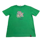 F**K T-Shirt Girocollo Tinta Unita con Stampa per Bambino FJ234105VE VERDE F**K 