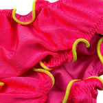 F**K Costume Modello Slip Tinta Unita con Profili In Contrasto per Neonata FJ25B4A20BBFF ROSA FLUO F**K 