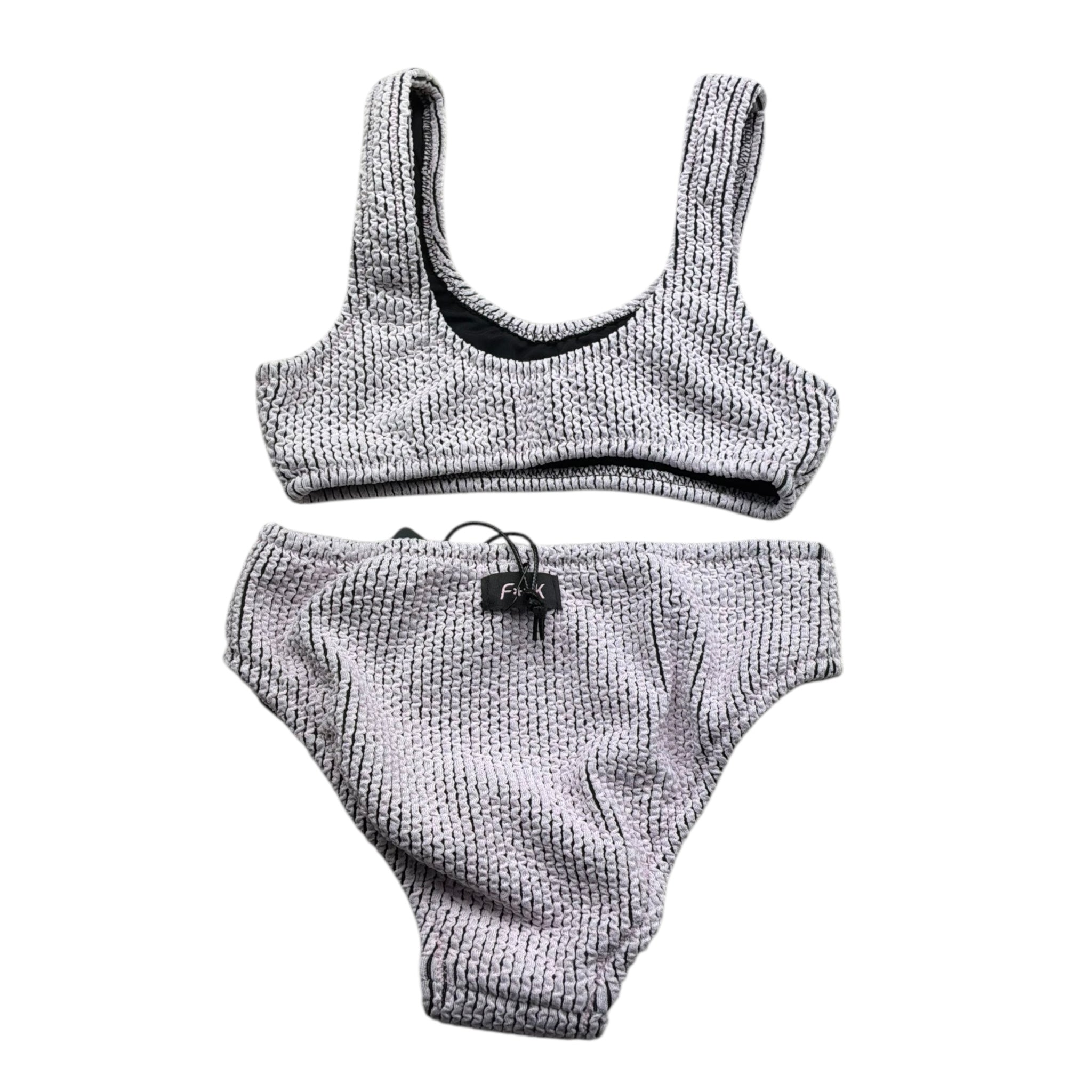F**K Costume 2 Pezzi Tinta Unita Fascia-Slip per Bambina FJ25G1L06UFPK ROSA F**K 