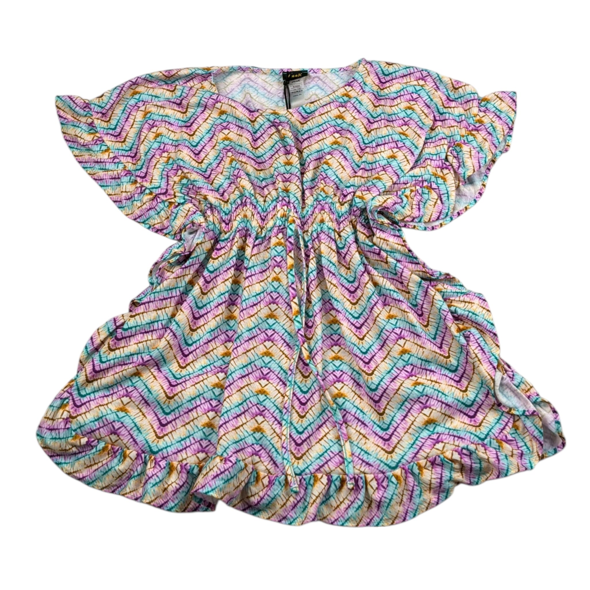 F**K Abito Tinta Unita con Fantasia per Bambina FJ25G5G08DSX51 MULTICOLOR F**K 