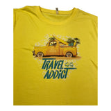 F**K T-Shirt Girocollo Tinta Unita con Stampa per Bambino FJST GIALLO F**K 