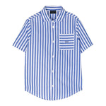 Fay Camicia Mezza Manica con Fantasia A Righe per Bambino FS5P10 BIANCO FAY 