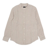 Fay Camicia Tinta Unita con Fantasia A Righe per Bambino FU5P00 BEIGE FAY 