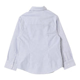 Fay Camicia Tinta Unita Manica Lunga con Fantasia A Righe per Bambino FV5P30 BIANCO FAY 